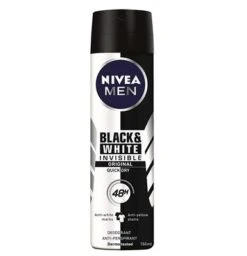 DEODORANTE SPRAY MEN BLACK E WHITE INVISIBLE NIVEA