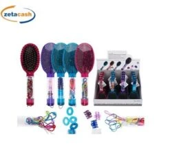 SPAZZOLA PER CAPELLI CON ACCESSORI NEL MANICO 20 CM COL ASS