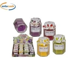 CANDELA PROFUMATA VASETTO MARMELLATA ESSENZE ASS