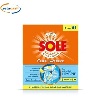 CURA LA LAVATRICE AL LIMONE 6 IN 1 2 FLACONI 250 ML SOLE 1 CURA LA LAVATRICE AL LIMONE 6 IN 1 2 FLACONI 250 ML SOLE