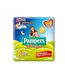 PAMPERS SOLE E LUNA 20 PEZZI 3 MIDI 4-9KG