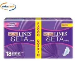 ASSORBENTI LINES SETA LUNGO CON ALI 18 PZ