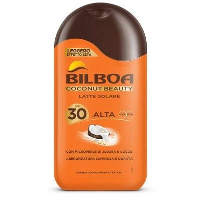 LATTE SOLARE BILBOA COCONUT BEAUTY 200ml PROTEZIONE 30 1 LATTE SOLARE BILBOA COCONUT BEAUTY 200ml PROTEZIONE 30