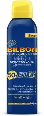 SPRAY SOLARE BILBOA BIMBI 150 Ml PROTEZIONE 50