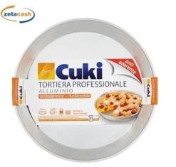 TORTIERA IN ALLUMINIO ANTIADERENTE RIUTILIZZABILE DIAM CM30