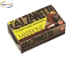 SPUGNA AUTOLUCIDANTE MARRONE CALZANETTO