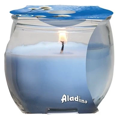 CANDELA MANGIAODORI E CHIODI DI GAROFANO IN BICCHIERE VETRO 120gr 1 CANDELA MANGIAODORI E CHIODI DI GAROFANO IN BICCHIERE VETRO 120gr