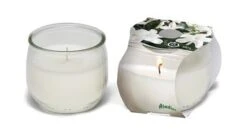 CANDELA PROFUMATA GELSOMINO IN BICCHIERE VETRO 120 GRAMMI