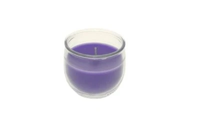 CANDELA PROFUMATA LAVANDA IN BICCHIERE VETRO 120gr 1 CANDELA PROFUMATA LAVANDA IN BICCHIERE VETRO 120gr