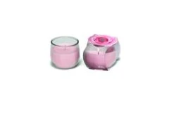 CANDELA PROFUMATA ALLA ROSA IN BICCHIERE 120 GRAMMI