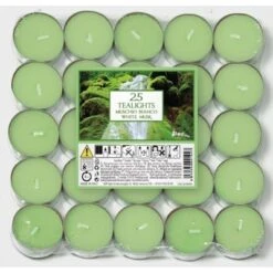 TEA LIGHTS MUSCHIO BIANCO 25 PEZZI