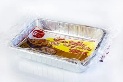 CONTENITORI IN ALLUMINIO 6 PORZIONI 2 PEZZI 1 CONTENITORI IN ALLUMINIO 6 PORZIONI 2 PEZZI