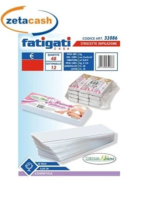 STRISCETTE DEPILAZIONE 50 PZ CM 7X20 1 STRISCETTE DEPILAZIONE 50 PZ CM 7X20