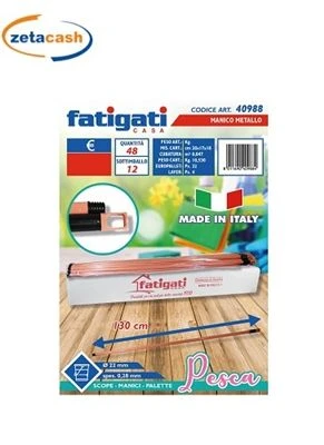 MANICO IN METALLO COLORE PESCA 130 CM 1 MANICO IN METALLO COLORE PESCA 130 CM