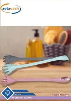 CALZANTE CON GRATTASCHIENA IN PLASTICA 49 CM ASS