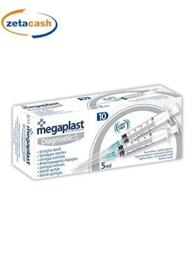 SIRINGHE STERILI 10 PEZZI 5 ML MEGAPLAST 1 SIRINGHE STERILI 10 PEZZI 5 ML MEGAPLAST
