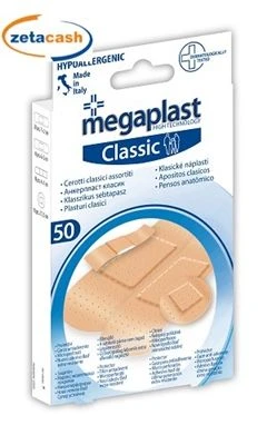 CEROTTI CLASSICI ASSORTITI 50 PEZZI MEGAPLAST