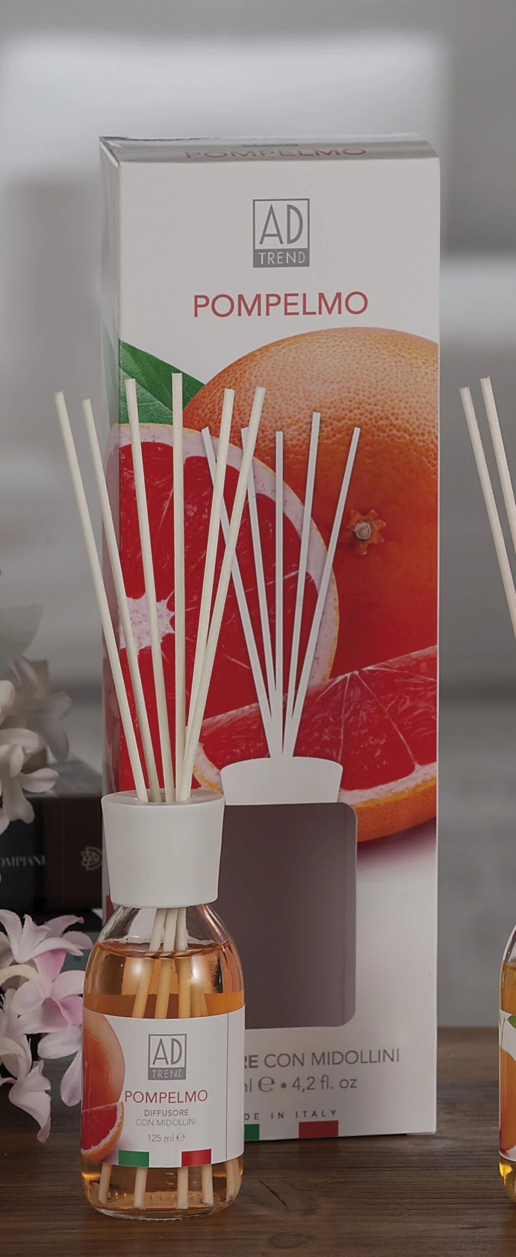PROFUMATORE 125ml CON MIDOLLINI AL POMPELMO ROSA 1 PROFUMATORE 125ml CON MIDOLLINI AL POMPELMO ROSA