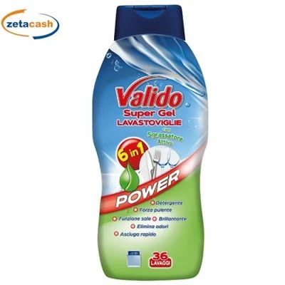 VALIDO GEL LAVASTOVIGLIE CON SGRASSATORE 36 LAVAGGI 1 VALIDO GEL LAVASTOVIGLIE CON SGRASSATORE 36 LAVAGGI