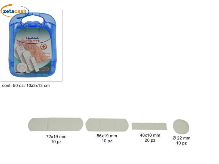 CEROTTI SENSITIVE 50 PEZZI 1 CEROTTI SENSITIVE 50 PEZZI