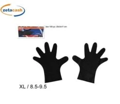 GUANTI IN TPE NERI CONFEZIONE 100 PEZZI TAGLIA 8