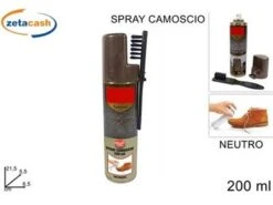 SPRAY CAMOSCIO COLOR NEUTRO 200 ML CON SPAZZOLA