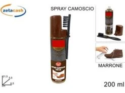 SPRAY CAMOSCIO MARRONE 200 ML CON SPAZZOLA