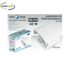 LAMPADA UV 30 LED PER UNGHIE 48 W CM 19X16X8