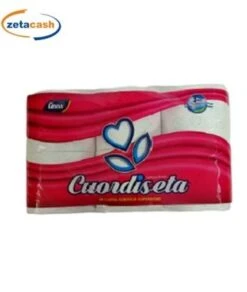 CARTA IGIENICA CUORDISETA CONF 6 ROTOLI 3 VELI