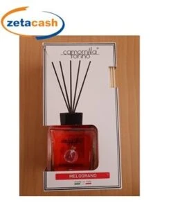 DIFFUSORE PER AMBIENTE A FORMA DI CUBO MELOGRANO 200 ML