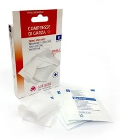 COMPRESSE DI GARZA 8 PEZZI