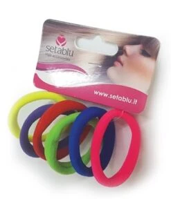 ELASTICO 6 PEZZI PER CAPELLI COLORATO