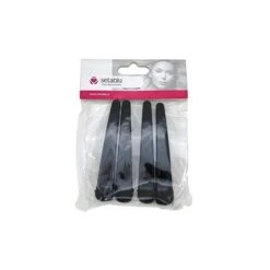 PINZA BECCO GRANDE PLASTICA NERA 4 PEZZI