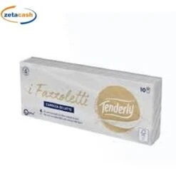 TENDERLY FAZZOLETTI 10 PACCHI 4 VELI CAREZZA DI LATTE